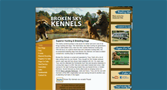 Desktop Screenshot of brokenskykennels.com